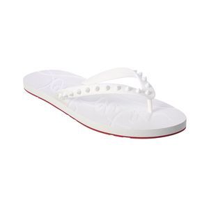 Christian Louboutin Loubi Flip Flop, White